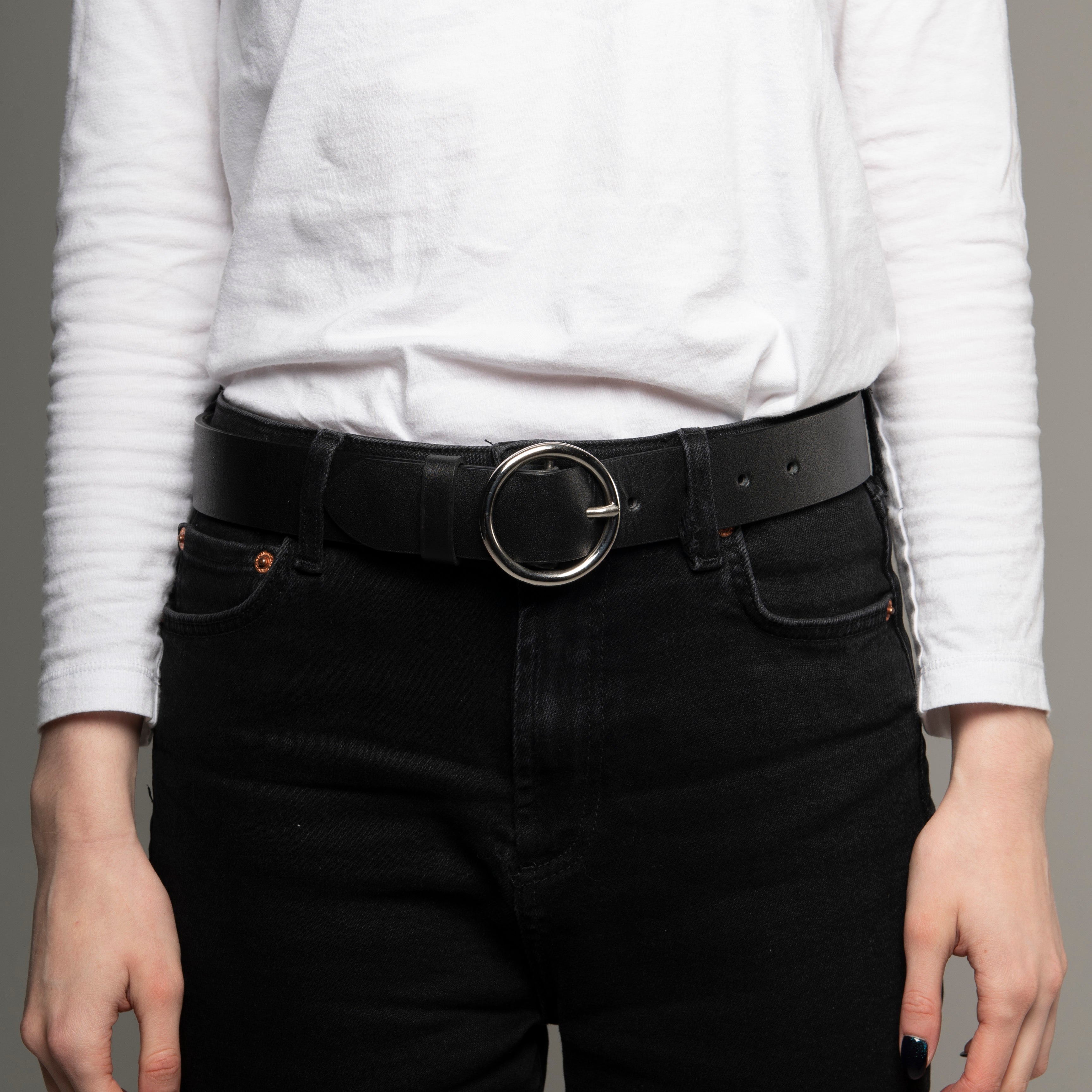 Black Leather Belt