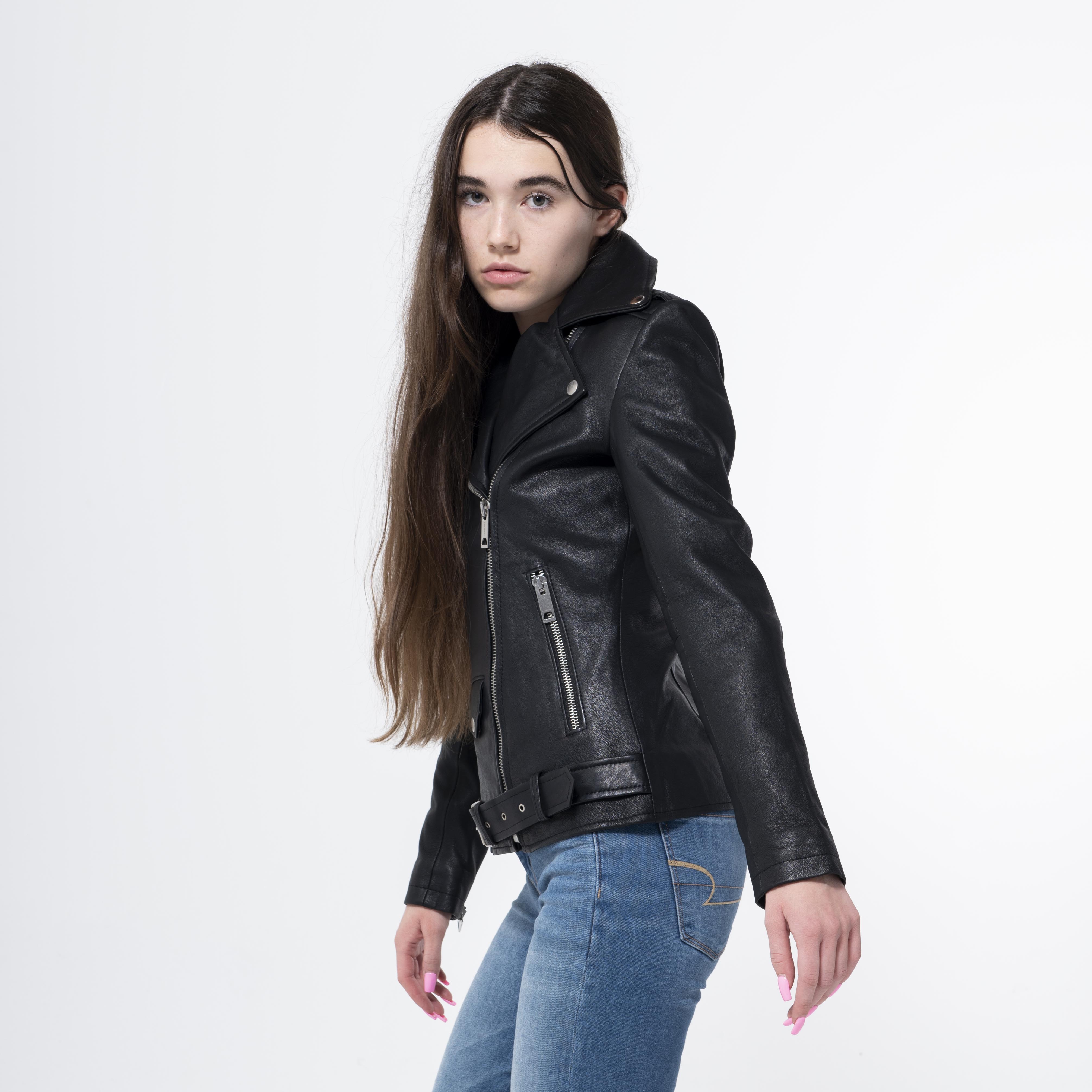 Biker Jacket With Belt