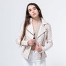 White Leather Jacket 